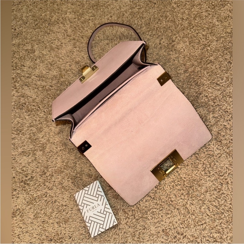 Furla Pink Crossbody Bag with Gold‎ Accents - Picture 2 of 4